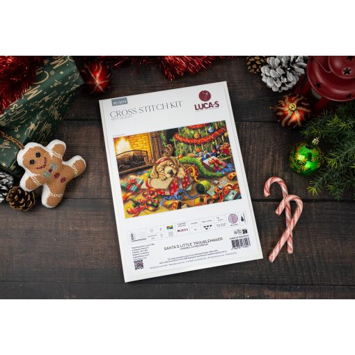 Luca-S Santa’s Little Troublemaker BU5079 borduren (pakket)