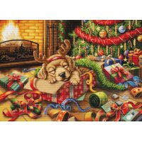 Luca-S Santa’s Little Troublemaker BU5079 borduren (pakket)