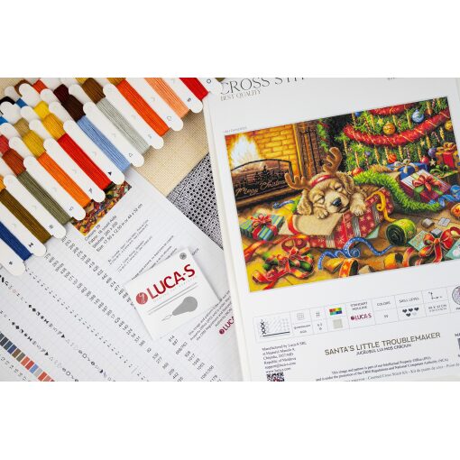 Luca-S Santa’s Little Troublemaker BU5079 borduren (pakket)