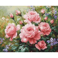 Luca-S The Roses Garden GOLD B717 borduren (pakket)