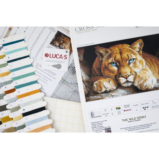 Luca-S The Wild Spirit GOLD BU5081 borduren (pakket)