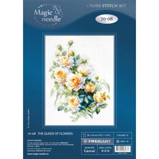 Magic Needle The Queen of Flowers 070-008 borduren (pakket)