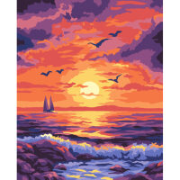 Ocean sunset Schilderen op nummer MINI310
