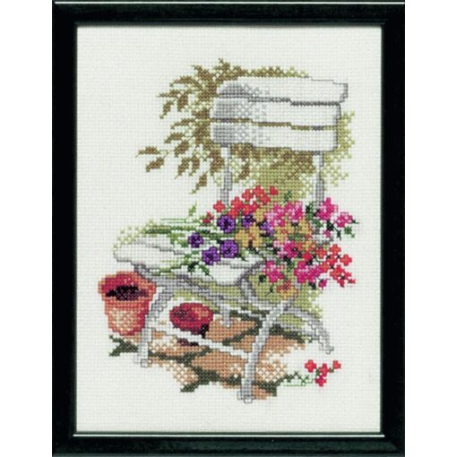 Pako Tuinstoel met veldboeket borduren (pakket) 215.365