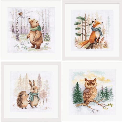 Alisa Tales of the Forest borduurserie (4 stuks)