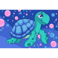 Turtle Schilderen op nummer WA4058