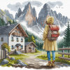 AVA Stitch Adventure in the Alps P113	 borduren (pakket)