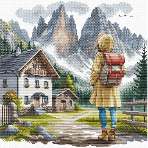 AVA Stitch Adventure in the Alps P113	 borduren (pakket)