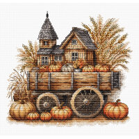 AVA Stitch Autumn Cart P078 borduren (pakket)