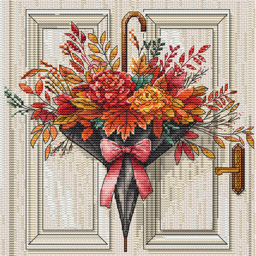 AVA Stitch Autumn Decoration P081 borduren (pakket)