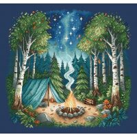 AVA Stitch Camp in the Forest P038 borduren (pakket)
