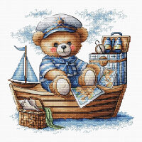 AVA Stitch Captain Bear on the High Seas P050 borduren (pakket)