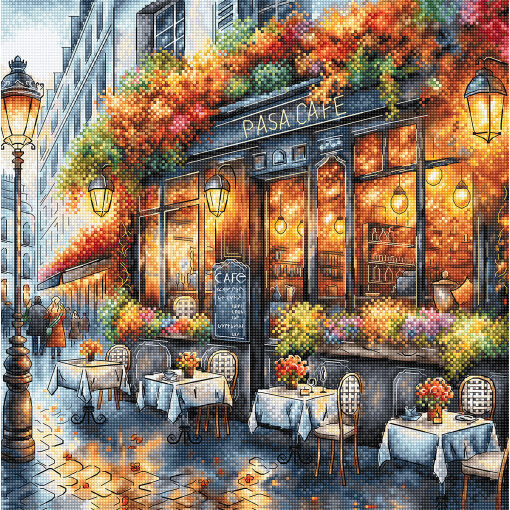AVA Stitch Coffee in Autumn P051 borduren (pakket)