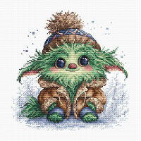 AVA Stitch Little Green Monster P079 borduren (pakket)
