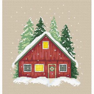 AVA Stitch Red House P004 borduren (pakket)