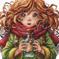 AVA Stitch The Mysterious Bottle P060 borduren (pakket)