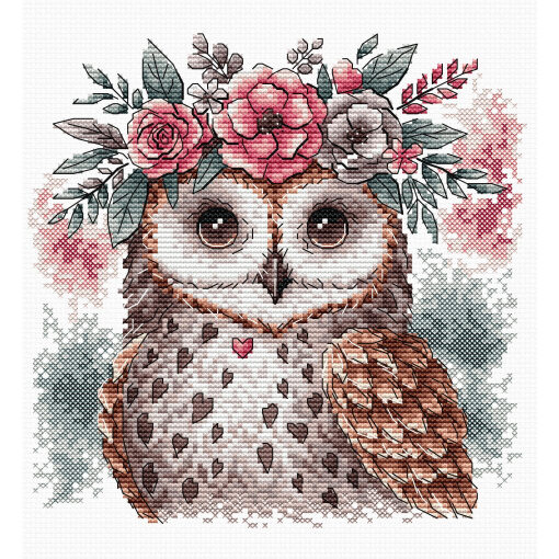 AVA Stitch The Owl and his Natural Headband P028 borduren (pakket)