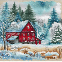 AVA Stitch The Red Cabin MINI P064 borduren (pakket)