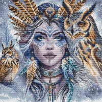 AVA Stitch The Warrior and Guardian Owls P077 borduren (pakket)