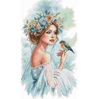 AVA Stitch The lady in the garden P148 borduren (pakket)
