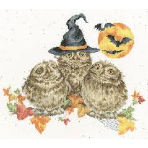 Bothy Threads Hannah Dale Happy Owl-o-ween XHD145 borduren pakket