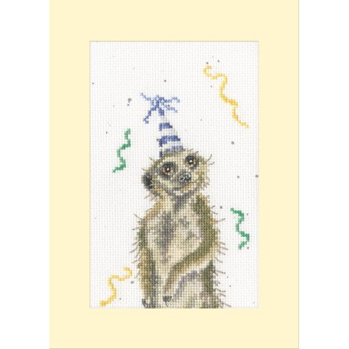 Bothy Threads Hannah Dale On The Lookout For A Party XGC54-TP Wenskaart borduren