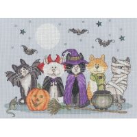 Bothy Threads Karen Tye Bentley Fiendish Felines XKTB19 borduren pakket
