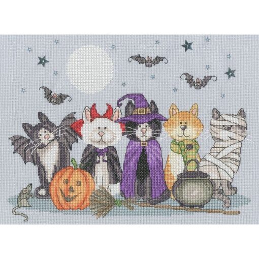 Bothy Threads Karen Tye Bentley Fiendish Felines XKTB19 borduren pakket