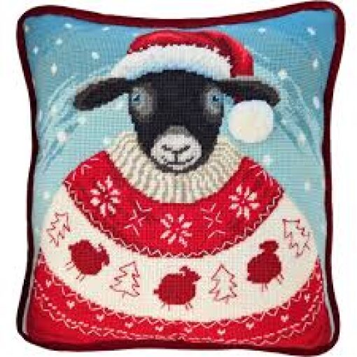 Bothy Threads Lucy Pittaway A Cosy Christmas TPY4 Petit Point kussen borduren (pakket)