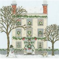 Bothy Threads Sally Swannell Christmas Townhouse XSS31 borduren pakket