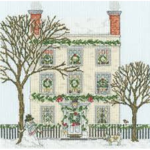 Bothy Threads Sally Swannell Christmas Townhouse XSS31 borduren pakket