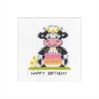Heritage Crafts Milkshake Card Birthday Cake 1899A borduren pakket