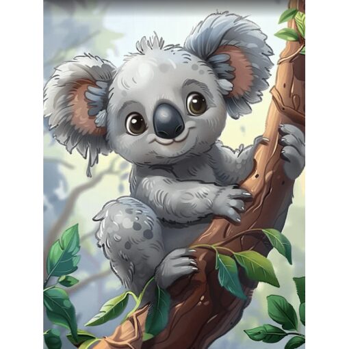 Koala on a branch Schilderen op nummer KT725