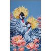 LanArte Zwarte kraanvogels PN-0216165 borduren pakket