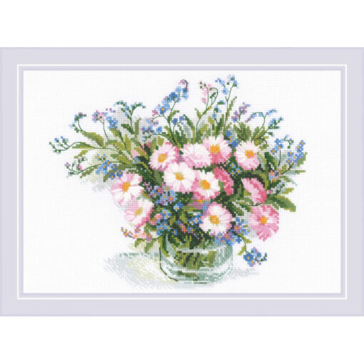 RIOLIS Gentle Daisies 2277 borduren (pakket)