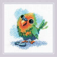 RIOLIS Little Parrot 2284 borduren (pakket)