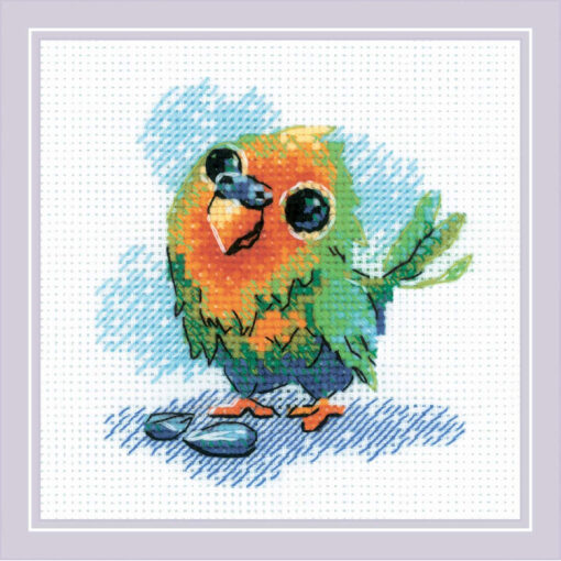 RIOLIS Little Parrot 2284 borduren (pakket)