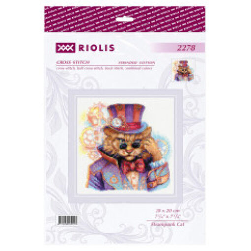 RIOLIS Steampunk Cat 2278 borduren (pakket)