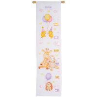 Vervaco Groeimeter Dierenfeestje PN-0203306 borduren pakket