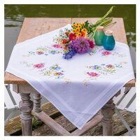 Vervaco Tafelkleed Kit Viooltjes PN-0204876 borduren pakket