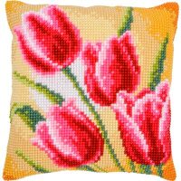 Vervaco Tulpen PN-0204603 Kruissteekkussen pakket