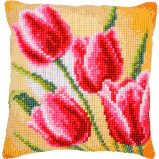 Vervaco Tulpen PN-0204603 Kruissteekkussen pakket