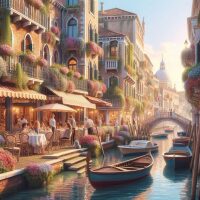 Een gracht in Venetie Diamond Painting
