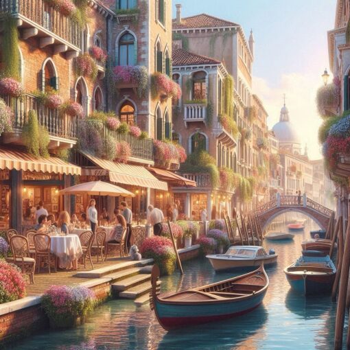 Een gracht in Venetie Diamond Painting