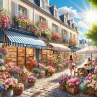 Frans straatje Diamond Painting