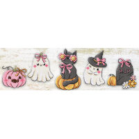 Leti Stitch Boo Crew Ornamentjes 5 stuks L9944 borduren (pakket)