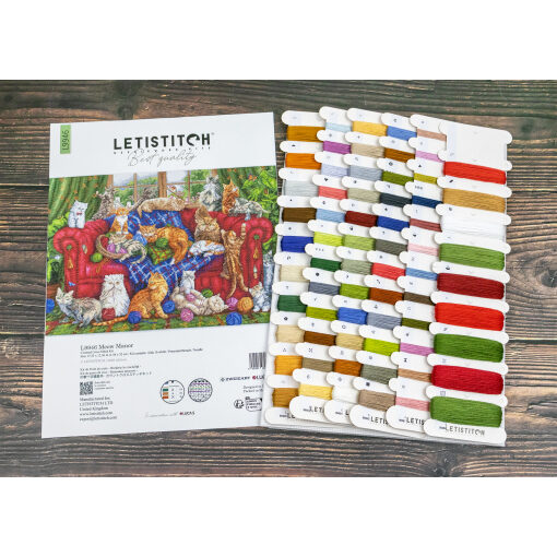 Leti Stitch Meow Manor L9946 borduren (pakket)