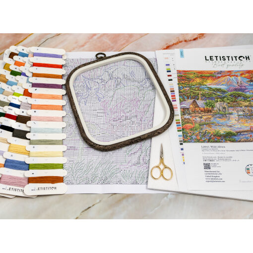 Leti Stitch Wild Africa L9941 borduren (pakket)