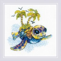 RIOLIS Little Turtle 2287 borduren (pakket)