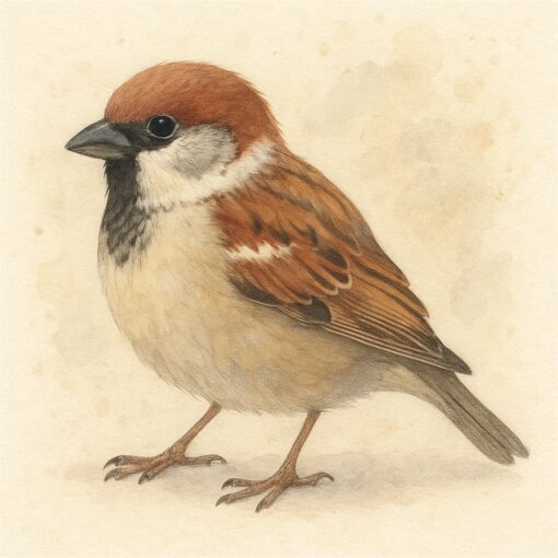 Vogeltjes Huismus Diamond Painting
